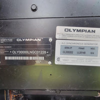 Caterpillar / Olympian G40F3 Natural Gas / Propane Generator, 919 Hrs, 40KW 208/120V 3 Phase - Very Clean and Ready for use!