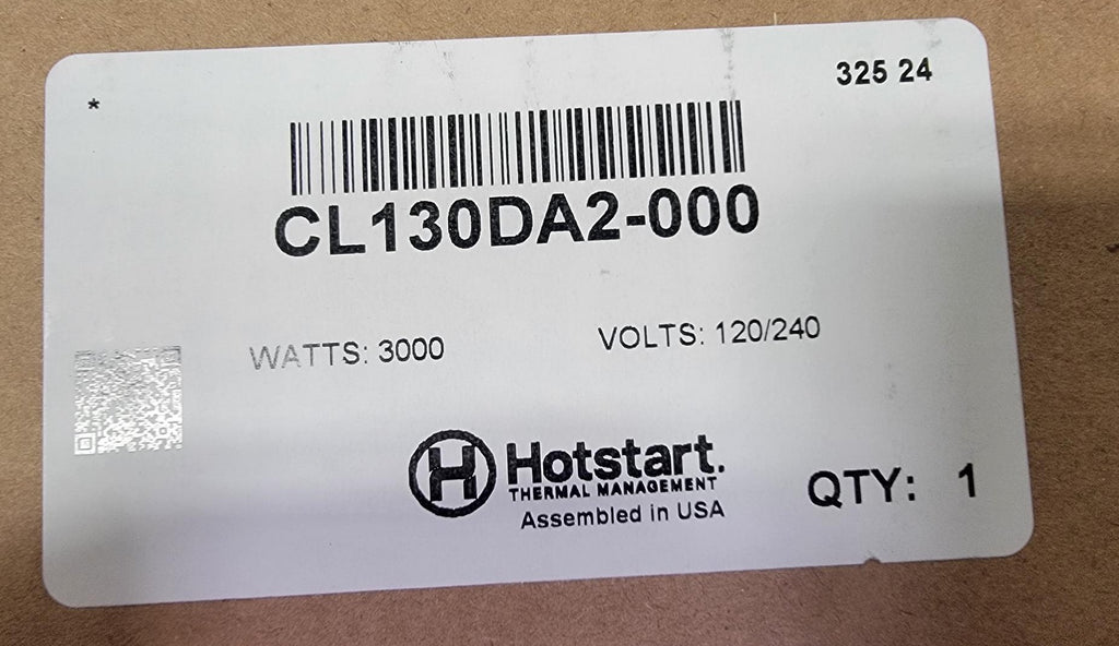 Hotstart Tank Heater CL130DA2-000 3000 W 120/240V