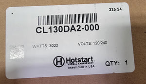 Hotstart Tank Heater CL130DA2-000 3000 W 120/240V