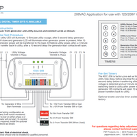 KGC-208 / (120/208 3-Phase) Converts 240 VAC Sensing Transfer Switch to 2-Wire Start