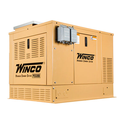 8kW PSS8B2WS/H LP/NG Solar Gaseous Standby for Off the Grid Applications by Winco comes with 12V Solar Battery Charger