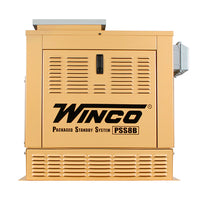 8kW PSS8B2WS/H LP/NG Solar Gaseous Standby for Off the Grid Applications by Winco comes with 12V Solar Battery Charger