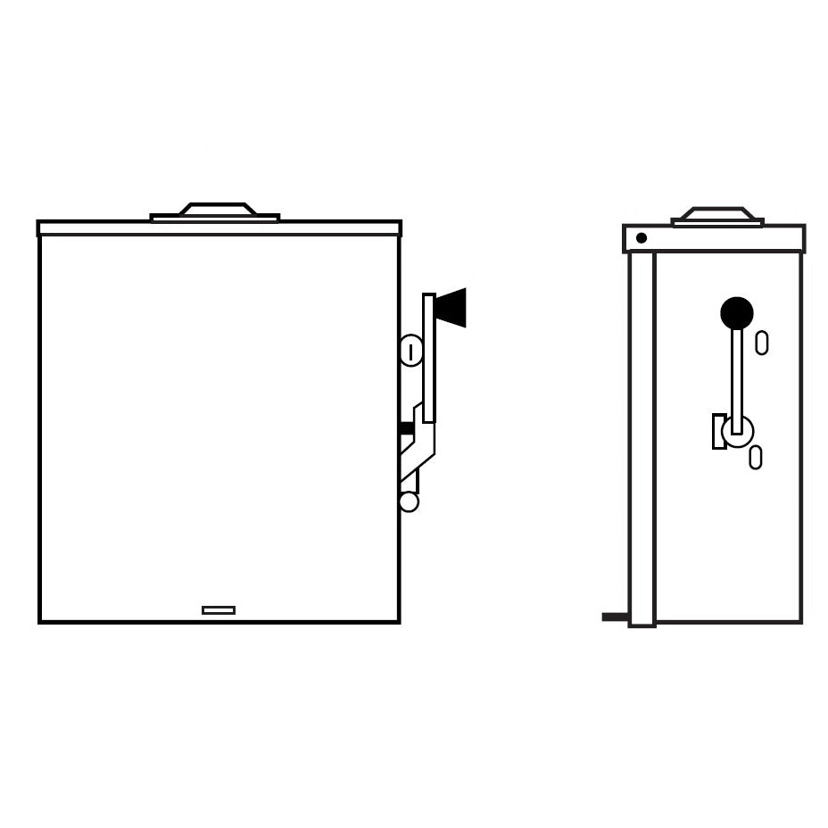 200 Amp Square D Manual Transfer Switch 120/240V 1-PH NEMA 3R by Winco